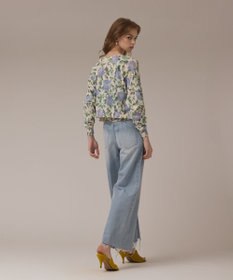 GRACE CONTINENTAL ローズプリントニットカーディガン