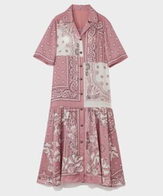 GRACE CONTINENTAL バンダナプリントシャツドレス