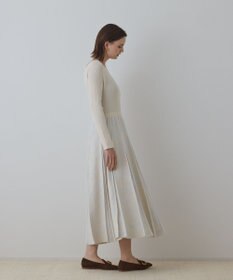 GRACE CONTINENTAL ラメモールニットジャガードワンピース