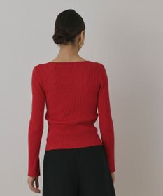 GRACE CONTINENTAL ハイゲージリブニットトップ