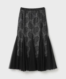 GRACE CONTINENTAL レースレイヤードチュールスカート
