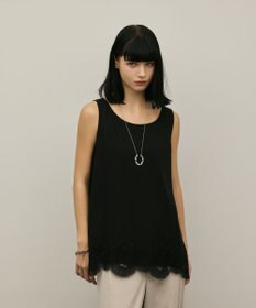GRACE CONTINENTAL ヘムレースカットトップ