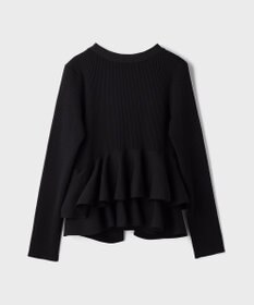 GRACE CONTINENTAL ペプラムニットカーディガン