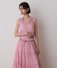 GRACE CONTINENTAL ティアードマキシカフタンワンピース