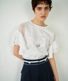 GRACE CONTINENTAL ボリュームフープネックレス シルバー