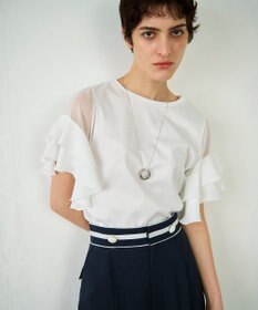 GRACE CONTINENTAL ボリュームフープネックレス シルバー