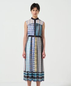 GRACE CONTINENTAL マルチチェックワンピース