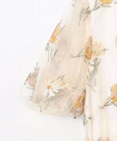 GRACE CONTINENTAL レトロフラワー刺繍ワンピース