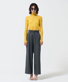 GRACE CONTINENTAL シアーリブタートルトップ