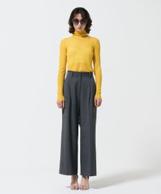 GRACE CONTINENTAL シアーリブタートルトップ