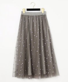 GRACE CONTINENTAL ブーツプリントチュールスカート