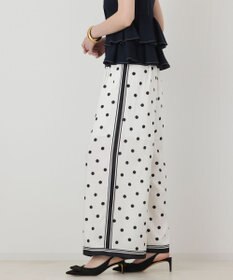 GRACE CONTINENTAL ドットツイルパンツ
