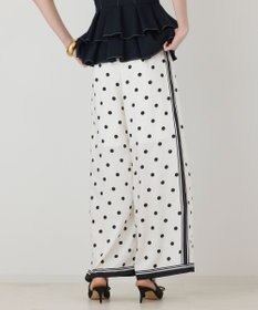 GRACE CONTINENTAL ドットツイルパンツ