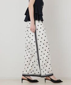 GRACE CONTINENTAL ドットツイルパンツ