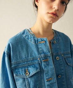 GRACE CONTINENTAL ノーカラーデニムジャケット