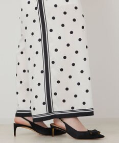 GRACE CONTINENTAL ドットツイルパンツ