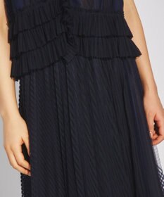 GRACE CONTINENTAL ストライプチュールスカート