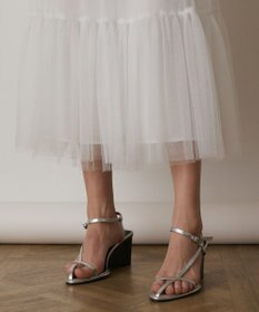 GRACE CONTINENTAL チュールコンビティアードワンピース