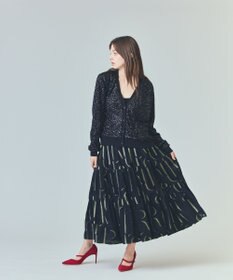 GRACE CONTINENTAL ラメジャガードサテンスカート