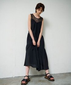 GRACE CONTINENTAL シアードレープマキシ ブラック