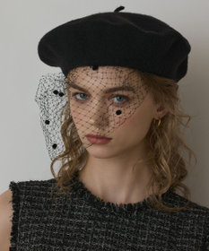 GRACE CONTINENTAL Le Beret Francaisベレー帽 ブラック