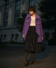 GRACE CONTINENTAL ビジューロゴニットトップ