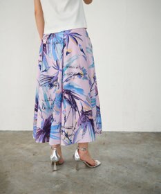 GRACE CONTINENTAL リゾートリーフプリントスカート