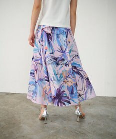 GRACE CONTINENTAL リゾートリーフプリントスカート