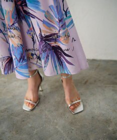 GRACE CONTINENTAL リゾートリーフプリントスカート