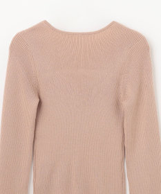 GRACE CONTINENTAL スクエアネックリブトップ