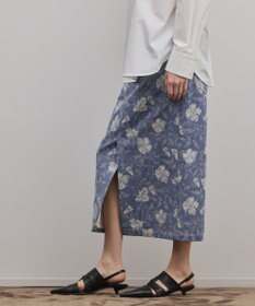 GRACE CONTINENTAL ボタニカルジャガードスカート