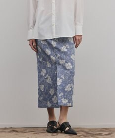 GRACE CONTINENTAL ボタニカルジャガードスカート
