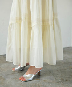 GRACE CONTINENTAL ギャザーレースロングスカート