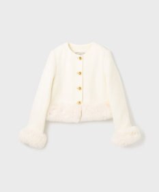 GRACE CONTINENTAL ツイードコンビジャケット