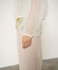 GRACE CONTINENTAL ギャザーチュールブルゾン