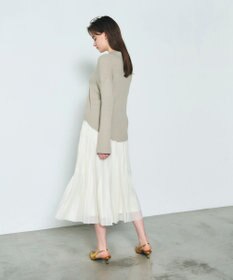 GRACE CONTINENTAL スラブリブシャツニットトップ