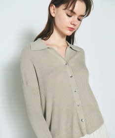 GRACE CONTINENTAL スラブリブシャツニットトップ