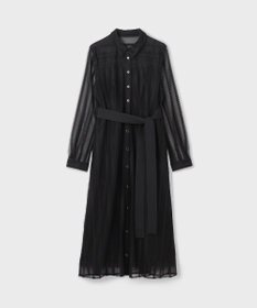 GRACE CONTINENTAL ストライプレースシャツワンピース