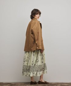 GRACE CONTINENTAL フラワープリントティアードワンピース