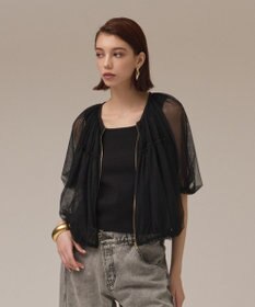 GRACE CONTINENTAL チュールシアーブルゾン