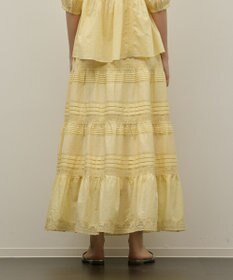 GRACE CONTINENTAL ピンタックティアードスカート