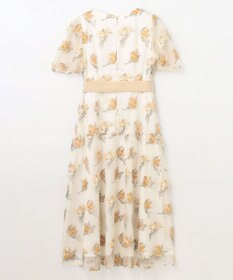 GRACE CONTINENTAL レトロフラワー刺繍ワンピース