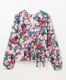 GRACE CONTINENTAL グラデフラワープリントトップ