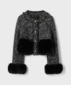 GRACE CONTINENTAL ツイードコンビジャケット