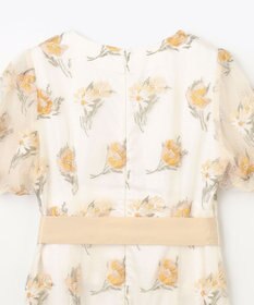 GRACE CONTINENTAL レトロフラワー刺繍ワンピース