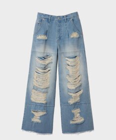 GRACE CONTINENTAL ハードクラッシュデニムパンツ