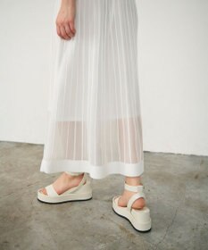 GRACE CONTINENTAL ラメシアープリーツニットワンピース