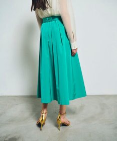 GRACE CONTINENTAL グログランタックフレアスカート