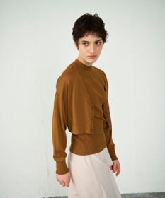 GRACE CONTINENTAL ショートドルマンニットカーディガン