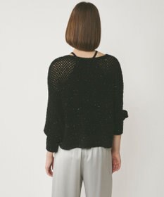 GRACE CONTINENTAL スパンメッシュニットトップ